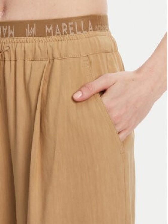 Marella Spodnie materiałowe Fred 2513131085 Beżowy Wide Leg