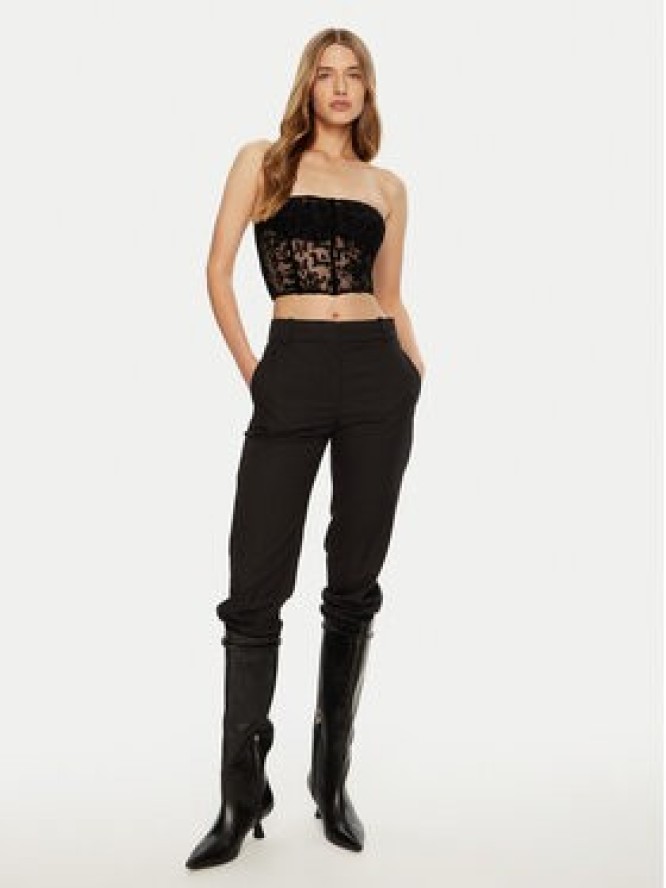 ACCESS FASHION Top 44-2235-362 Czarny Slim Fit