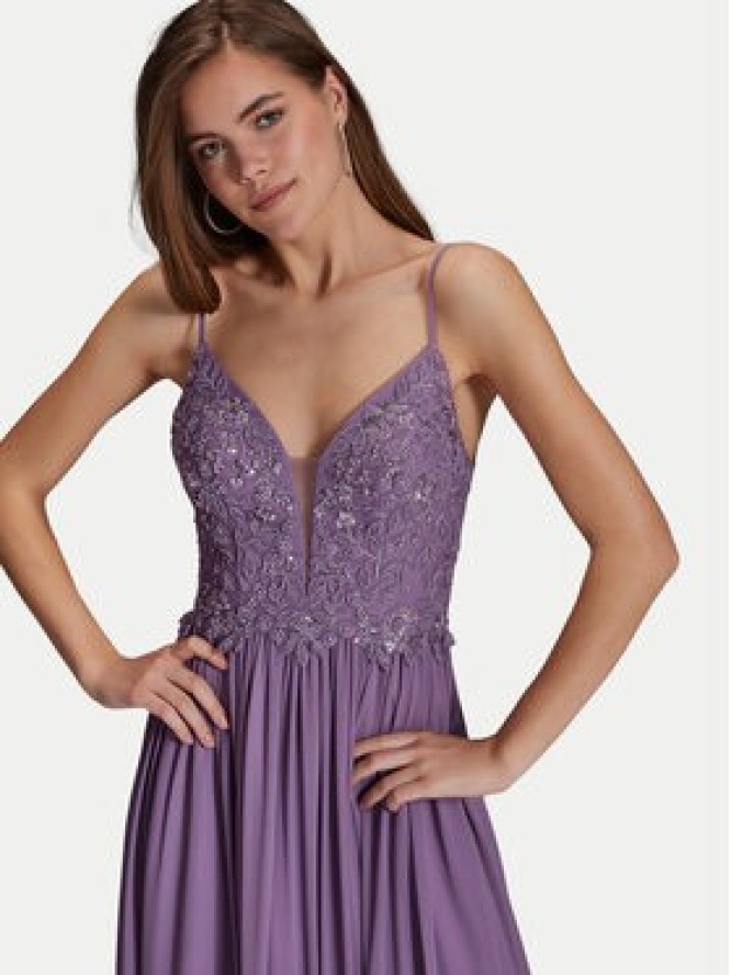 Hey Kyla Sukienka wieczorowa 5AI082HK Fioletowy Regular Fit