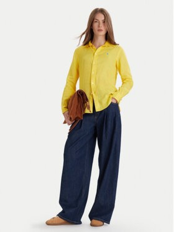 Polo Ralph Lauren Koszula 211970730 Żółty Classic Fit
