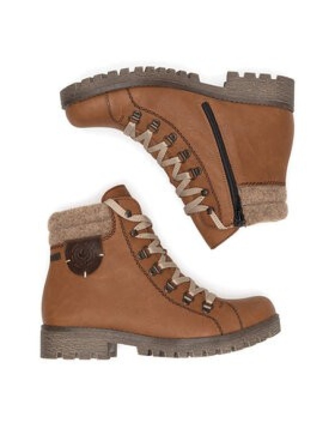 Rieker Botki 785F8-22 Brązowy