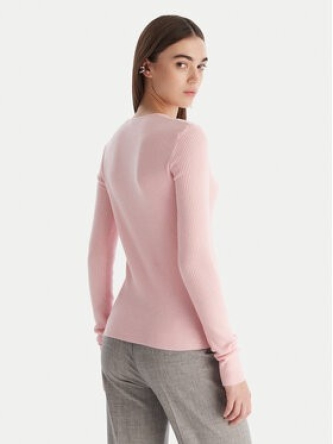 Patrizia Pepe Sweter 2K0331/K7S0-M555 Różowy Regular Fit