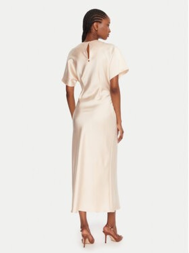 Rinascimento Sukienka koktajlowa CFC0125718003 Beżowy Regular Fit