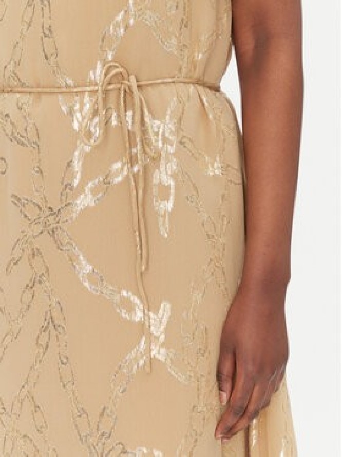 Bruuns Bazaar Sukienka koktajlowa Caroli BBW4550 Beżowy Regular Fit