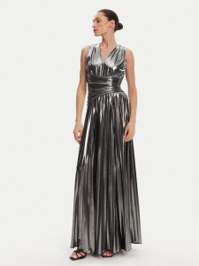 Fracomina Sukienka wieczorowa FQ25SD3004W798L9 Srebrny Regular Fit