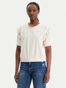 Liu Jo Sport Bluzka TA6030 JS923 Beżowy Regular Fit