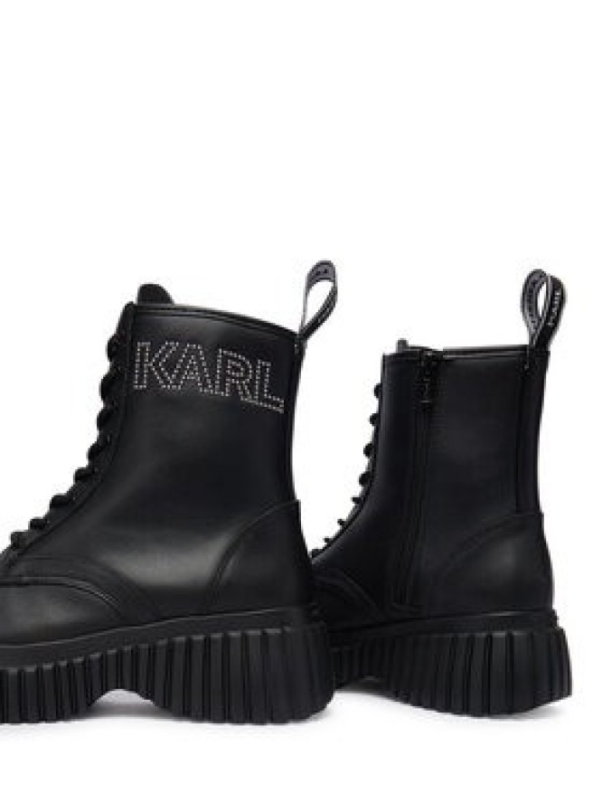 KARL LAGERFELD Trzewiki KL44475 Czarny