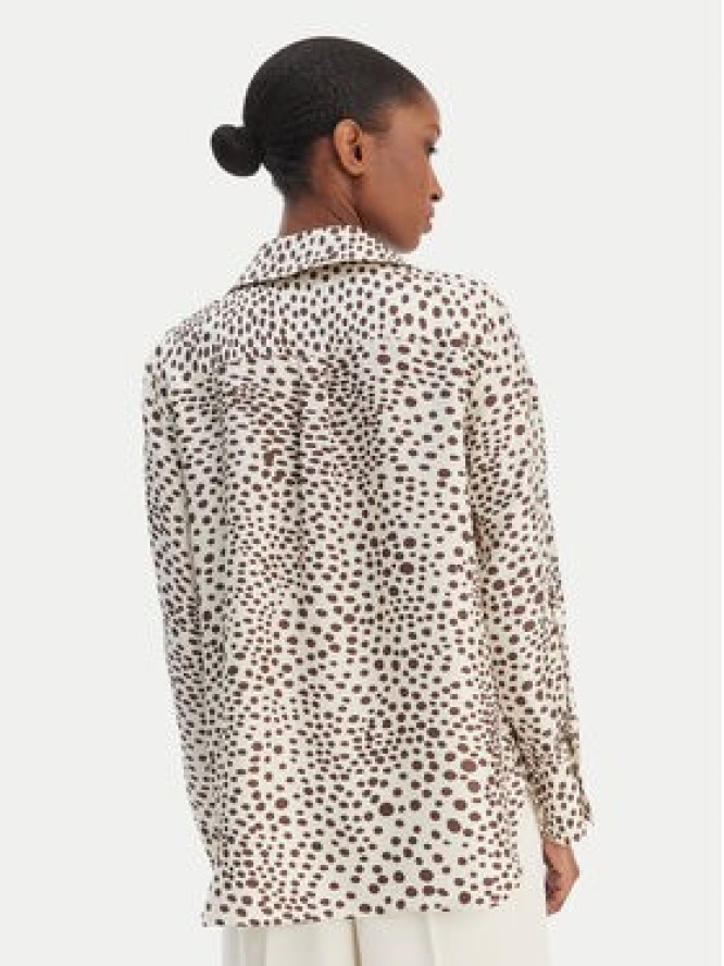 Marella Koszula Salve 2613111141 Écru Relaxed Fit