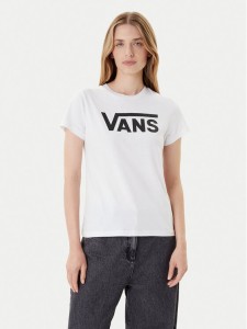 Vans T-Shirt Wm Flying V Crew Tee VN0A3UP4 Biały Regular Fit