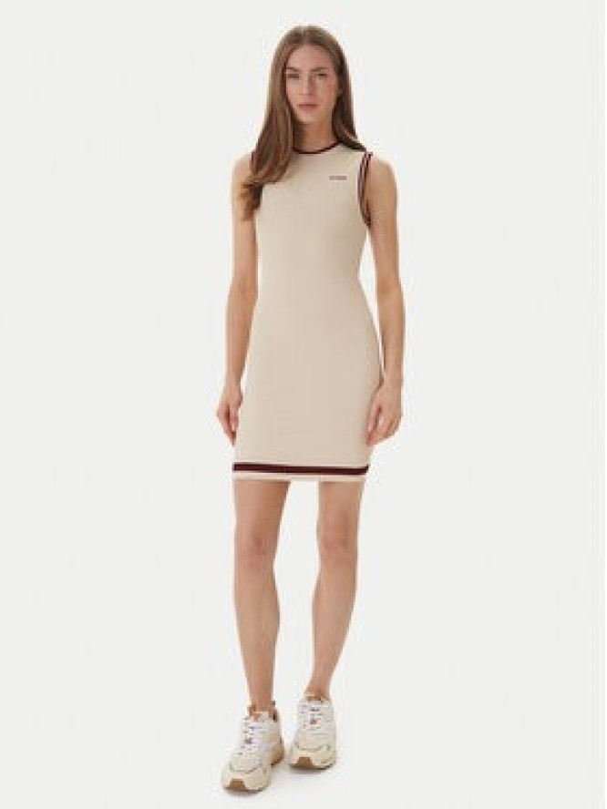 Guess Sukienka dzianinowa V6GK04 Z0648 Beżowy Regular Fit