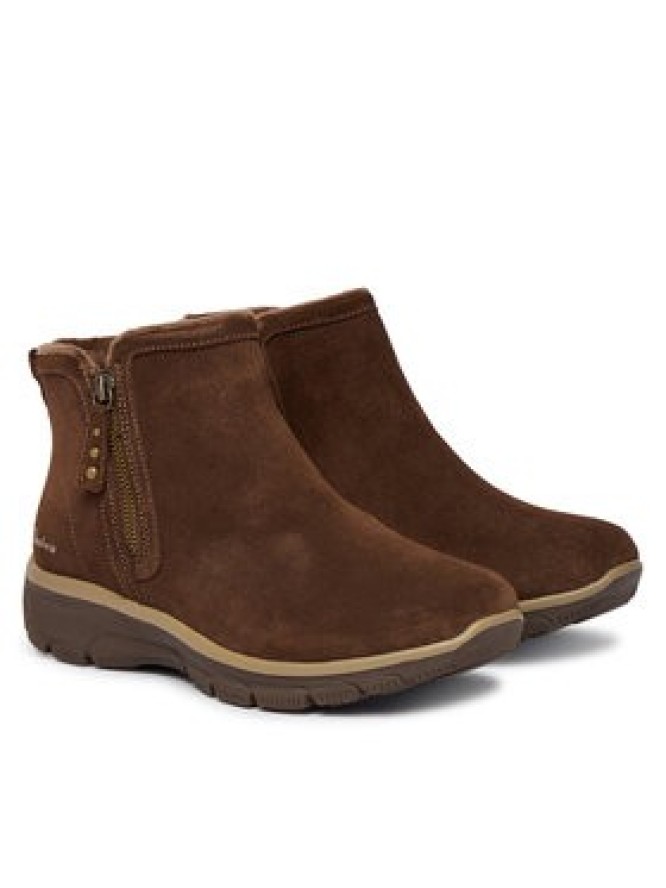 Skechers Botki Easy Going - Urban Zip 168188 Brązowy