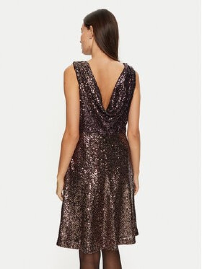 DKNY Sukienka koktajlowa DD4HZB44 Brązowy Slim Fit