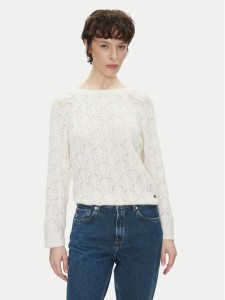 Pepe Jeans Sweter Nova PL702239 Écru Regular Fit