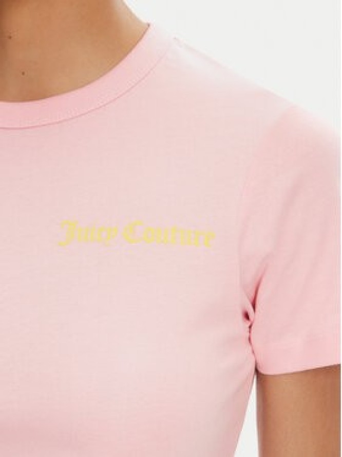 Juicy Couture T-Shirt La Beach JCWCT125319 Różowy Regular Fit