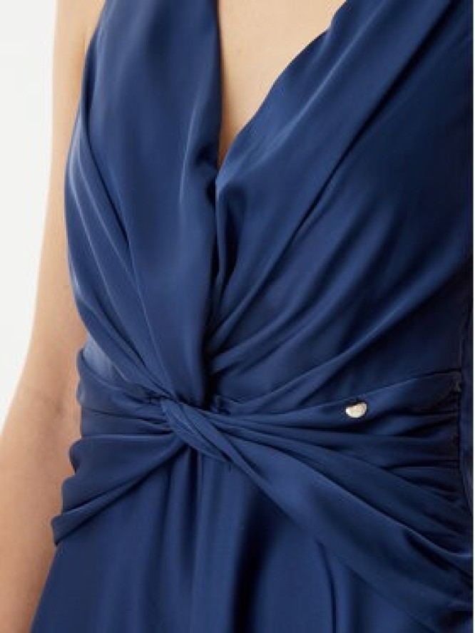 Rinascimento Sukienka wieczorowa CFC0122455003 Granatowy Regular Fit