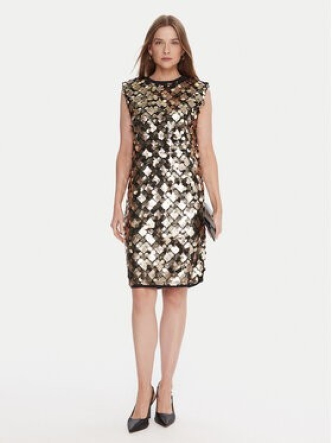 LOLA CASADEMUNT Sukienka koktajlowa LF2516016 Srebrny Regular Fit