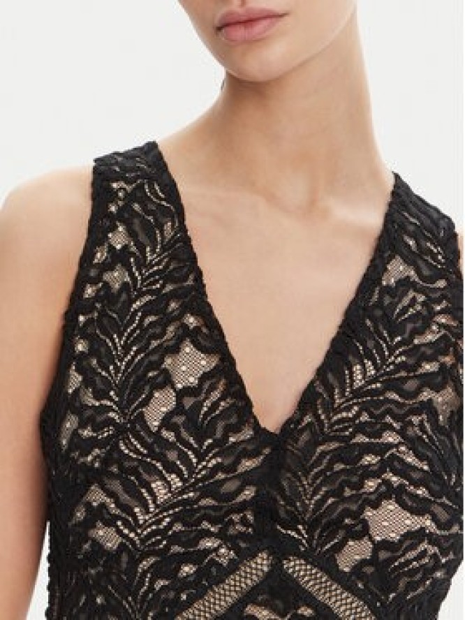 Guess Sukienka koktajlowa W5GT37 KCS90 Czarny Slim Fit