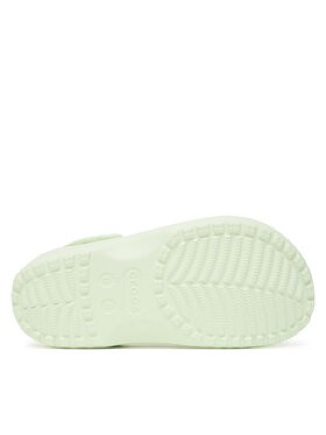 Crocs Klapki Classic Floral Cut-Out Clog 210927 Zielony