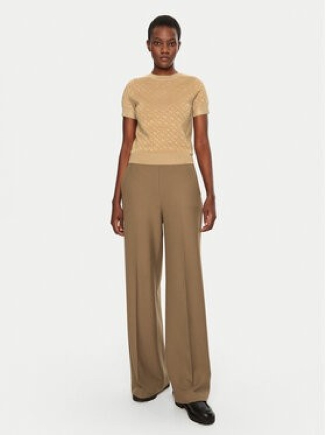 BOSS Sweter 50542290 Beżowy Regular Fit