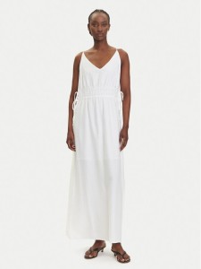 YAS Sukienka letnia Dazly 26037101 Biały Regular Fit