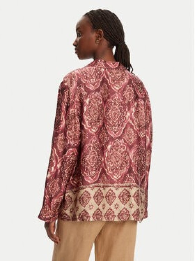 ViCOLO Koszula TD0378 Bordowy Relaxed Fit