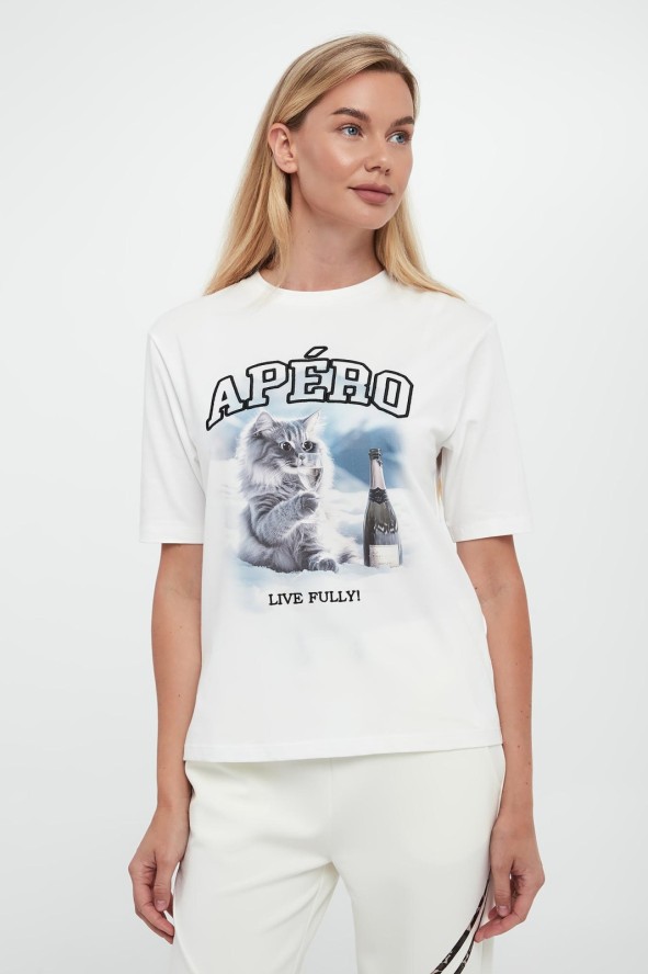 T-shirt damski z nadrukiem SPORTALM