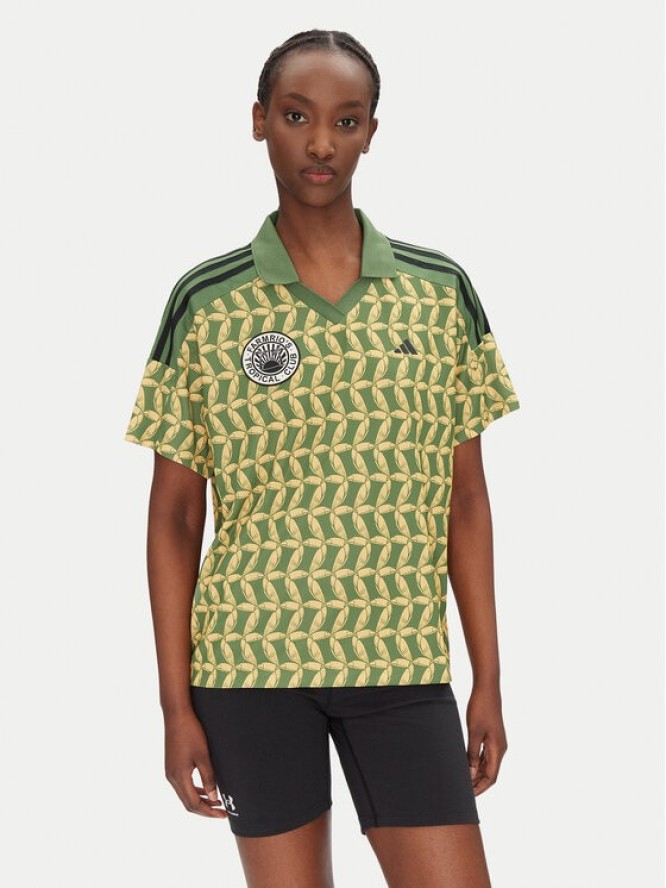 adidas T-Shirt FARM Rio JD6302 Zielony Loose Fit