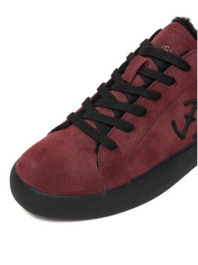 Eva Minge Sneakersy EO-ELLA-WSDR13670 Bordowy