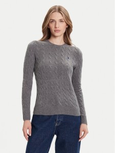 Polo Ralph Lauren Sweter 211971865501 Szary Slim Fit
