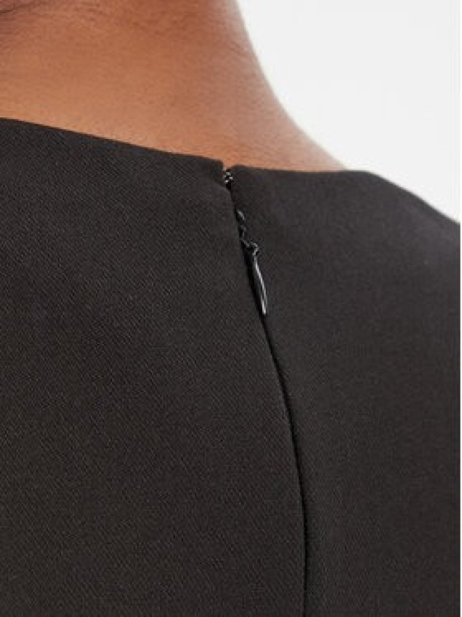 Simona Corsellini Sukienka koktajlowa A25CPAB01101 Czarny Slim Fit