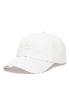 Tommy Jeans Czapka z daszkiem Script AW0AW17815 Biały