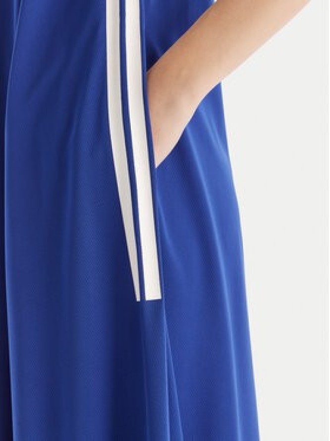 adidas Sukienka codzienna Tiro Cut 3-Stripes Soft Mesh JW6819 Niebieski Regular Fit