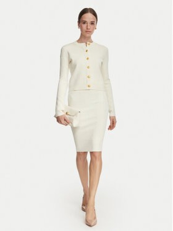Marciano Guess Spódnica ołówkowa G6YD07 Z1013 Kremowy Slim Fit
