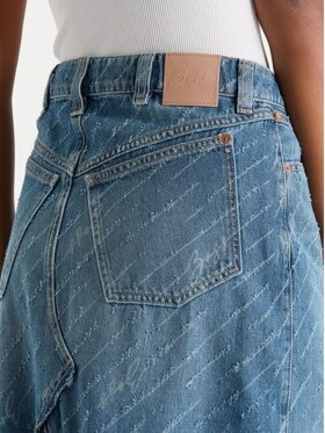 BOSS Spódnica jeansowa 50542445 Niebieski Regular Fit