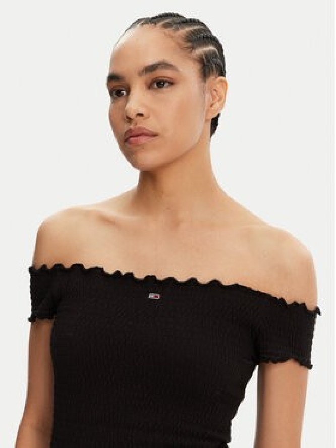 Tommy Jeans Sukienka letnia DW0DW20298 Czarny Slim Fit