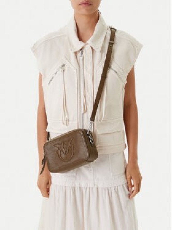 PINKO Torebka Carrie Camera Bag Classic PE 25 PLTT 104336 A26J Zielony