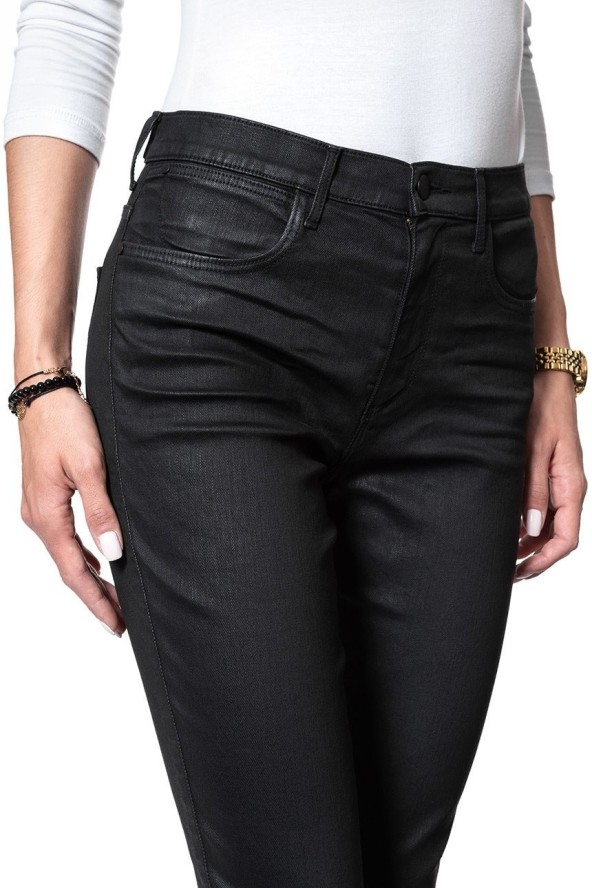 WRANGLER HIGH RISE SKINNY COATED BLACK W27HWT067 112128139