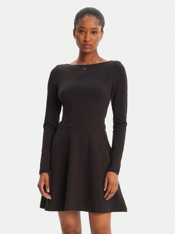 Tommy Jeans Sukienka codzienna Essential DW0DW21745 Czarny Regular Fit