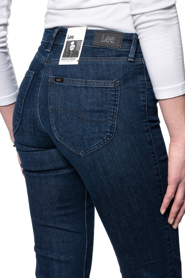 SPODNIE DAMSKIE LEE MARION STRAIGHT DARK TRUXEL L301MEHP 112105855