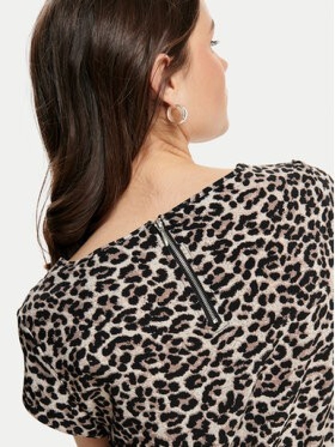 ONLY Bluzka Vic 15161116 Brązowy Regular Fit