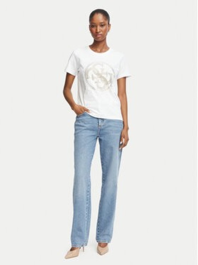 Guess T-Shirt W6BI30 K6051 Biały Regular Fit