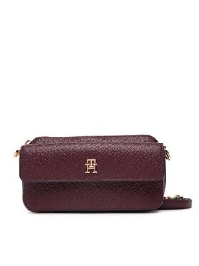 Tommy Hilfiger Torebka Th Icon Camera Bag Mono AW0AW18922 Bordowy