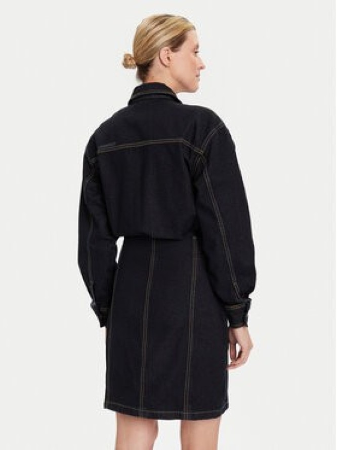 KARL LAGERFELD Sukienka jeansowa A4W13019 Granatowy Relaxed Fit