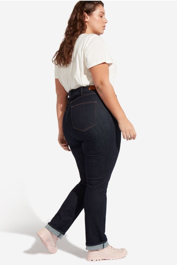 SPODNIE DAMSKIE WRANGLER STRAIGHT PLUS RINSEWASH W24TWX023 112127973