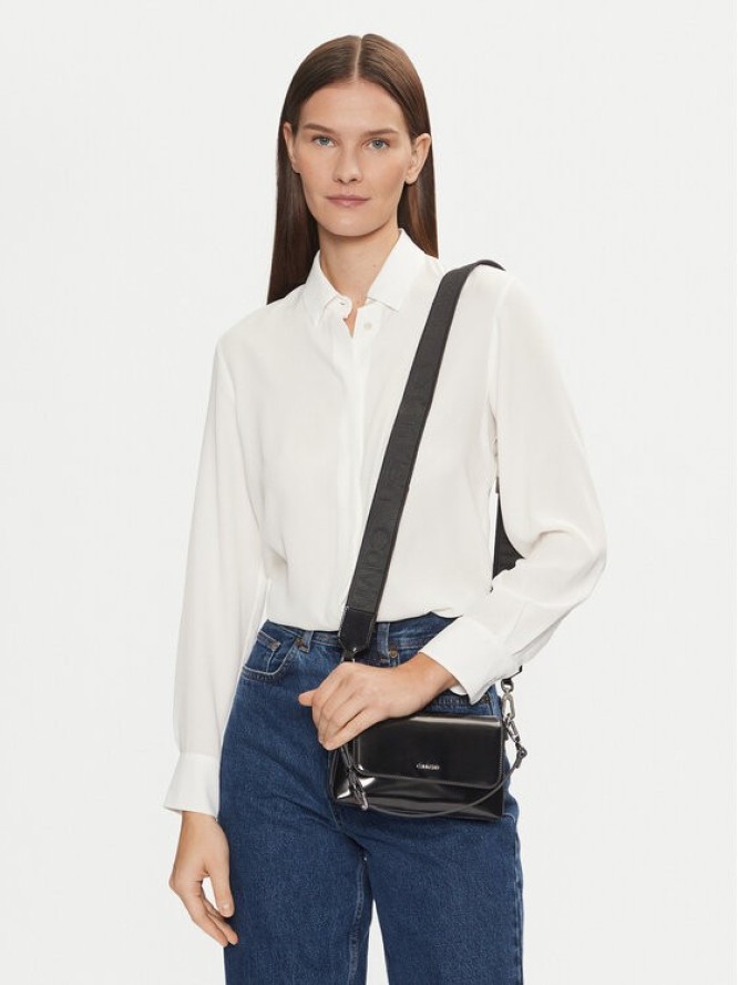 Calvin Klein Torebka Ck Must Dbl Strap Mini Bag_Shiny K60K612772 Czarny