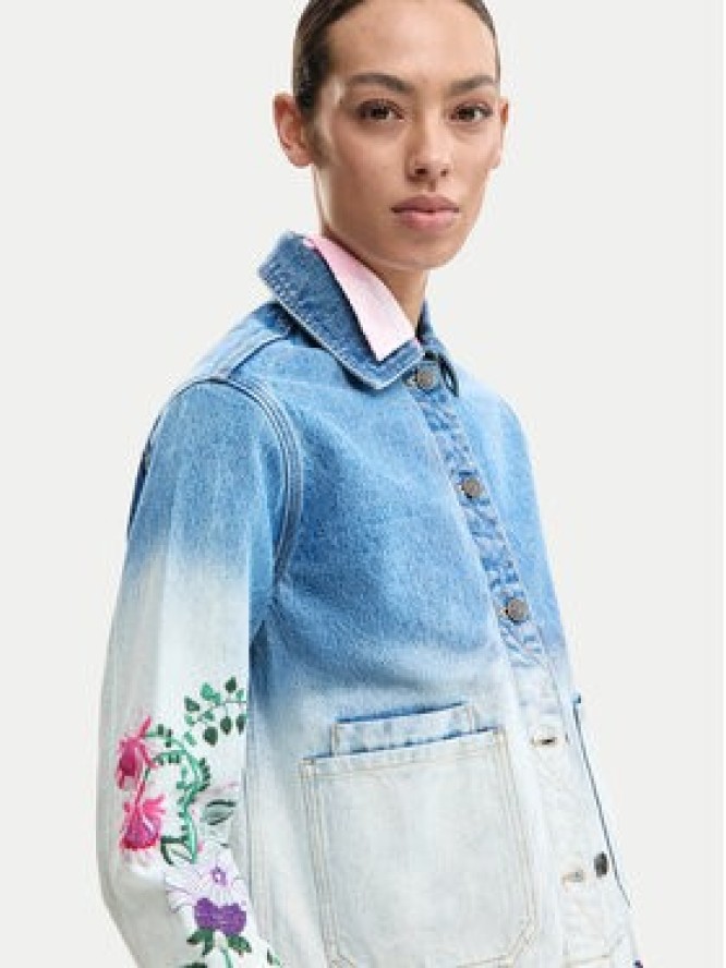 Desigual Kurtka jeansowa Dakota 26SWED16 Błękitny Regular Fit