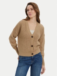 Vero Moda Kardigan Lea 10249632 Beżowy Regular Fit