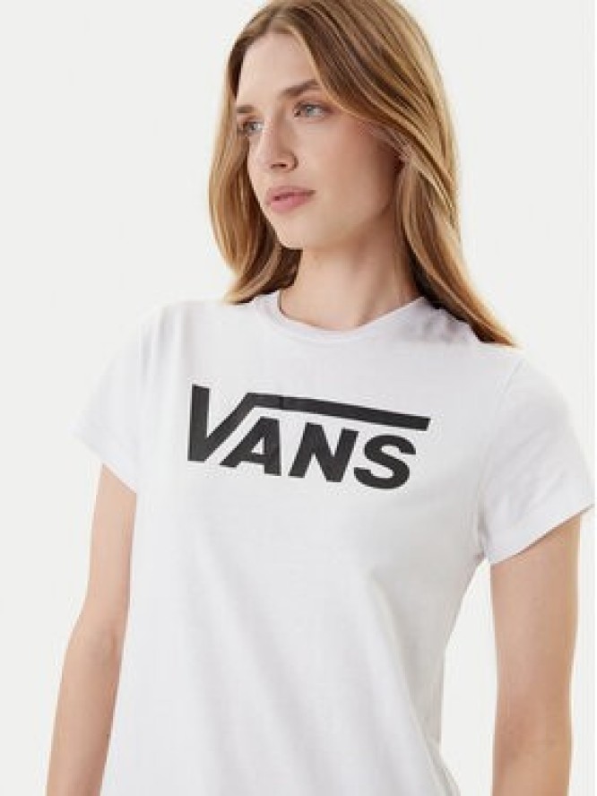 Vans T-Shirt Wm Flying V Crew Tee VN0A3UP4 Biały Regular Fit