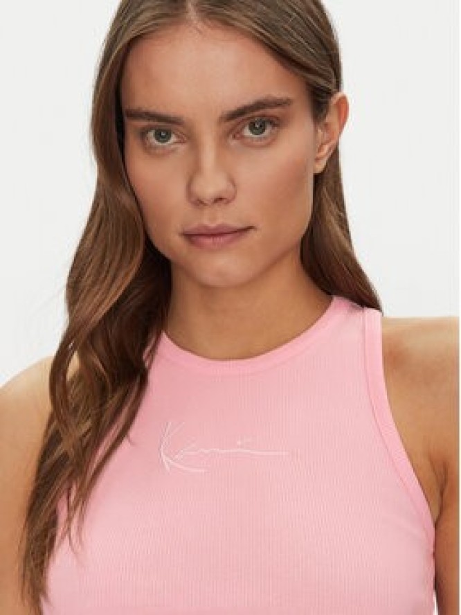 Karl Kani Top 61310125 Różowy Cropped Fit