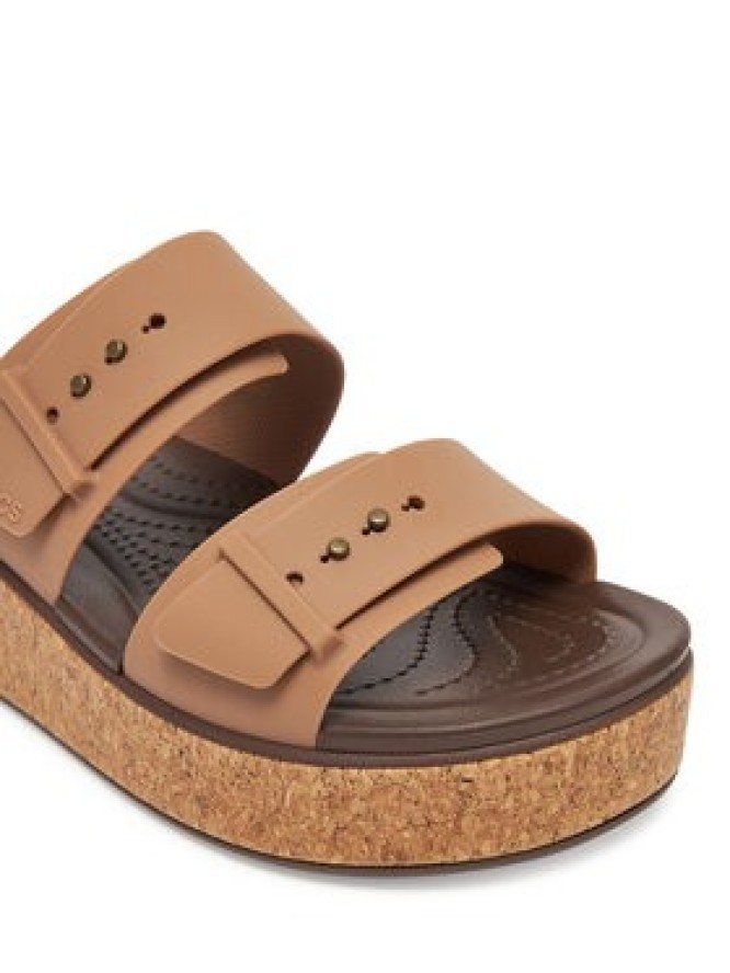 Crocs Klapki Brooklyn Cork Buckle 211252 Beżowy